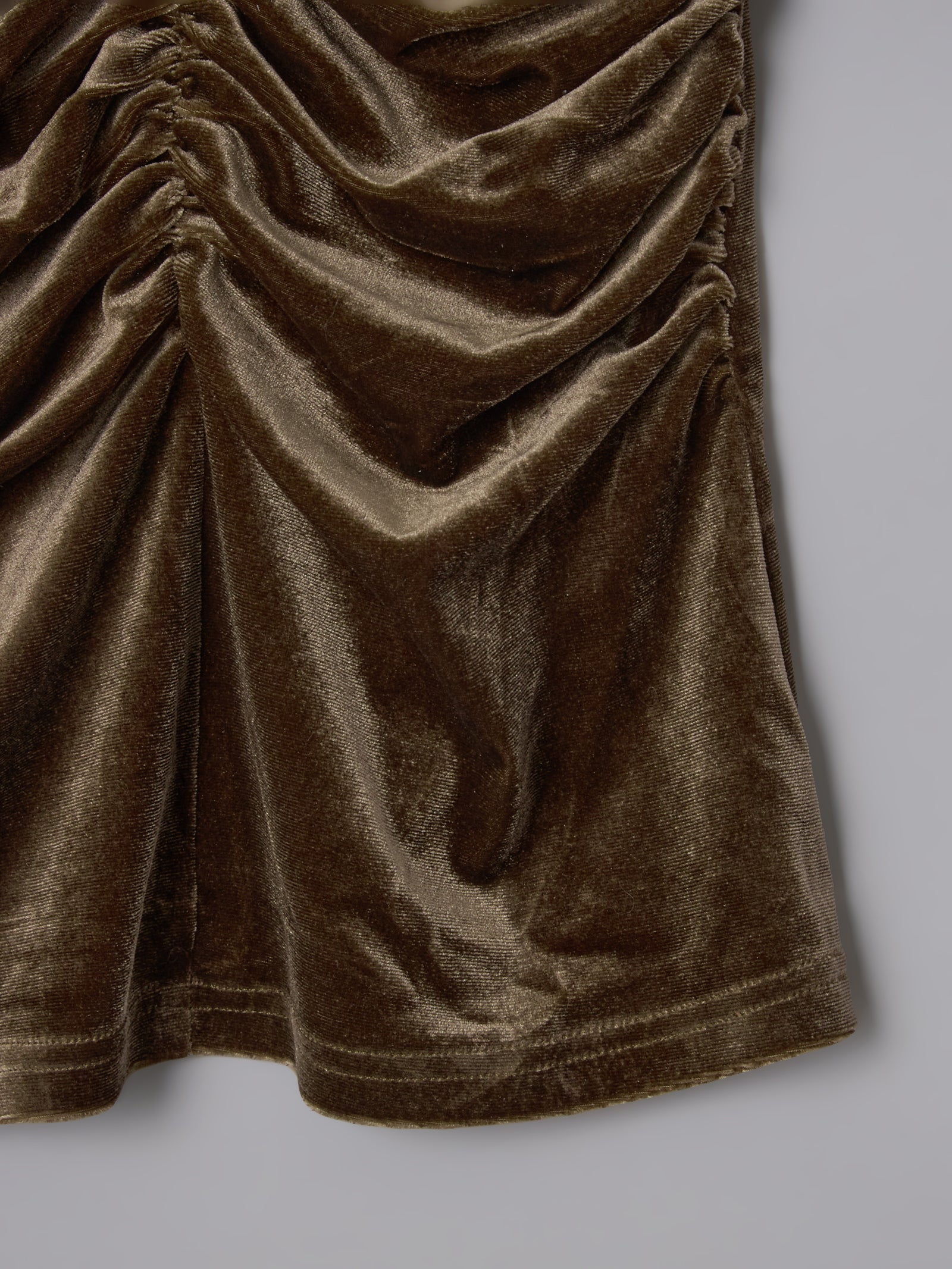 ギャザーベロアトップス