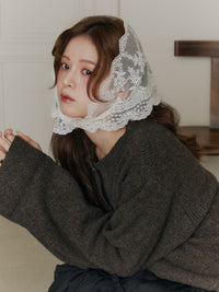 ボアカラーポケットカーディガン