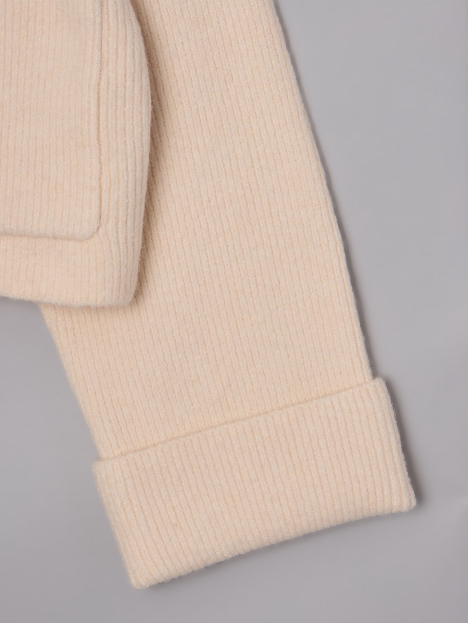 ボアカラーポケットカーディガン