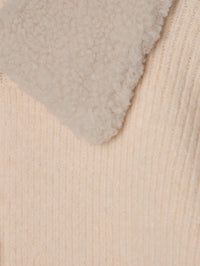 ボアカラーポケットカーディガン