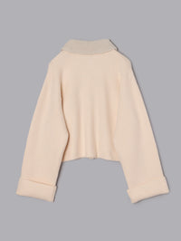 ボアカラーポケットカーディガン