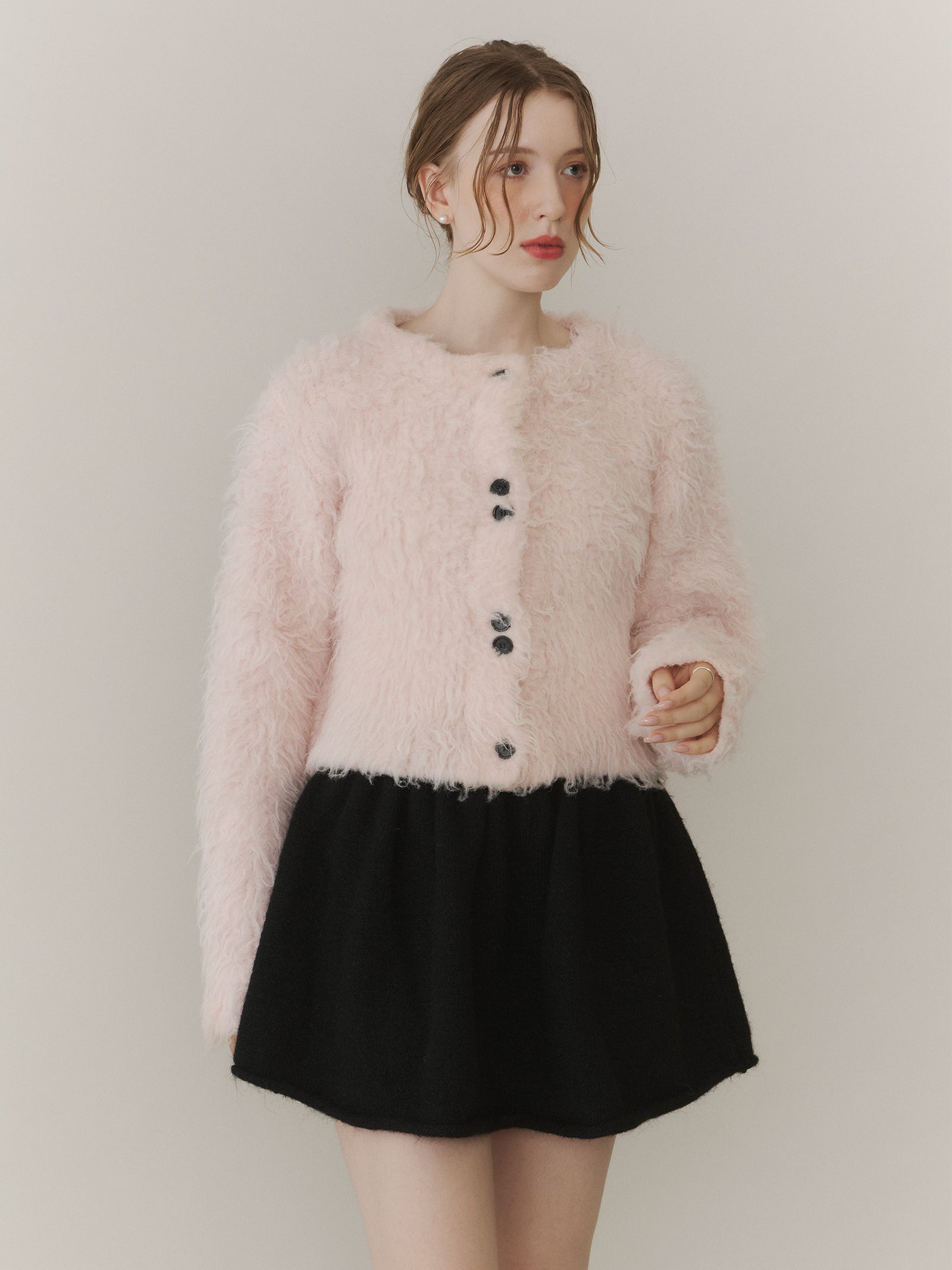 一部予約】ボリュームロングシャギーカーディガン【発送予定日