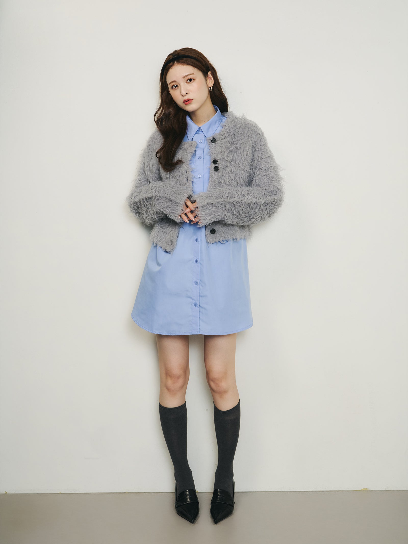 【一部予約】ボリュームロングシャギーカーディガン【発送予定日 11月下旬~12月上旬】