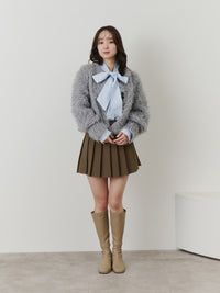 ボリュームロングシャギーカーディガン