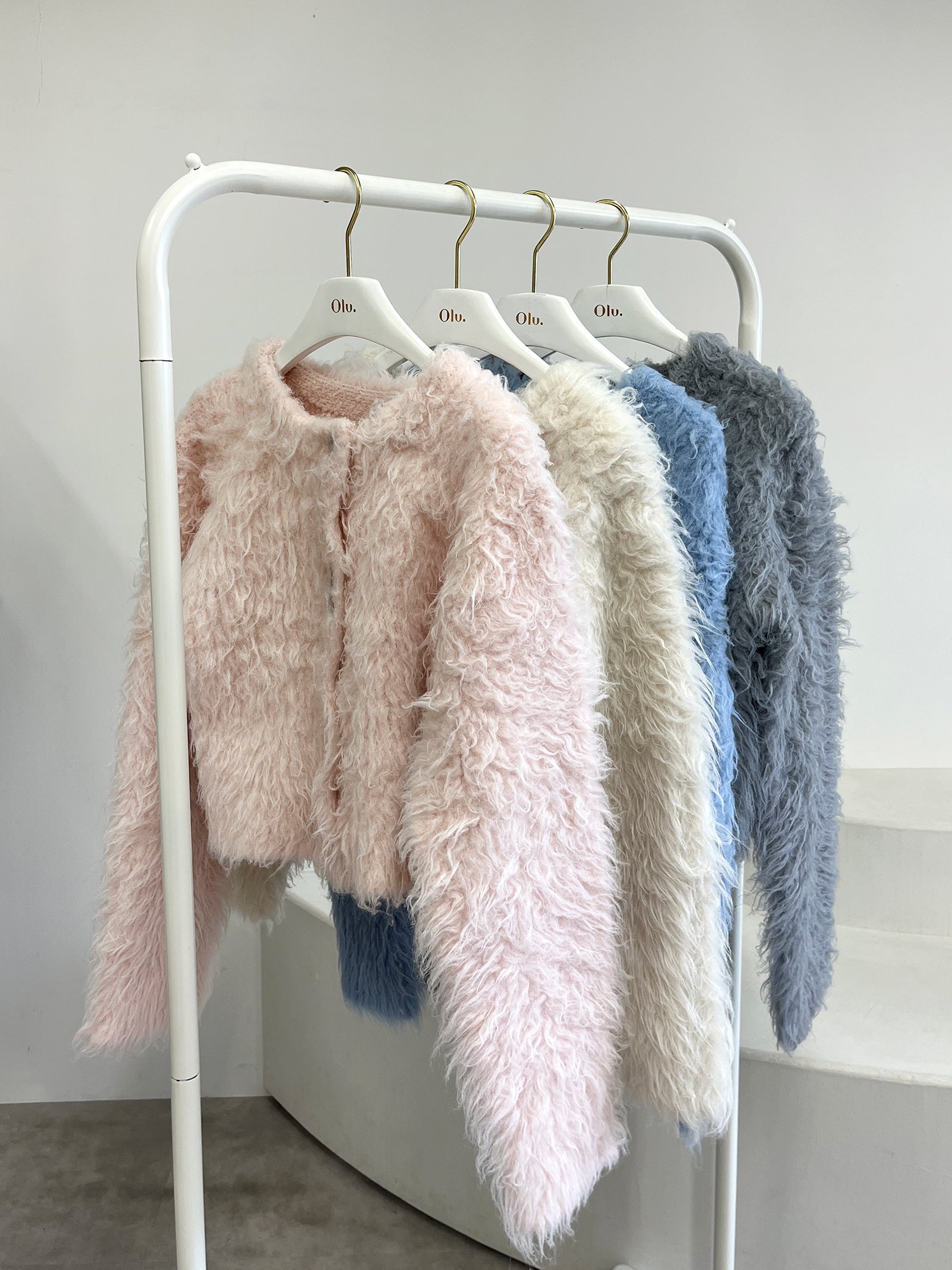 【予約】ボリュームロングシャギーカーディガン【発送予定日 10月上旬~10月中旬】