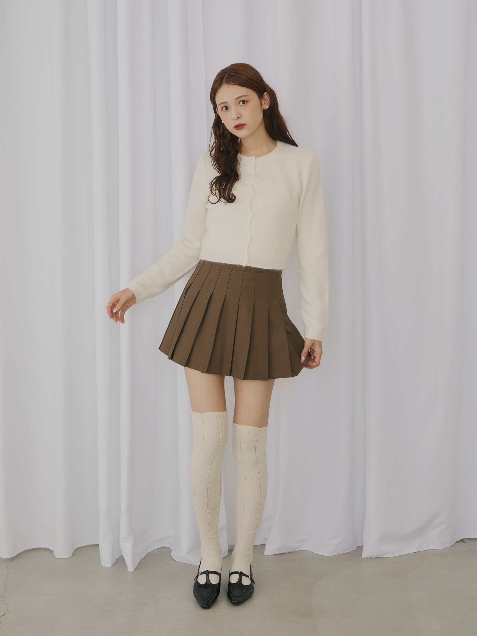 一部予約】モヘアタッチカーディガン【発送予定日 12月上旬〜12月中旬】