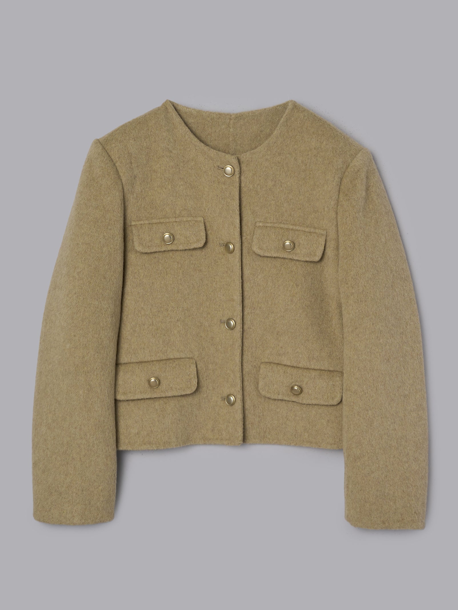 【美品】A.P.C. ウール ノーカラー ジャケット コート トルグボタン Traditional Weatherwear｜ドライウール ツイル リントン ノー