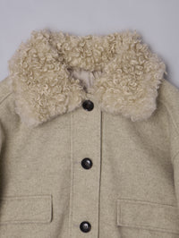 フェイクウールショートアウター