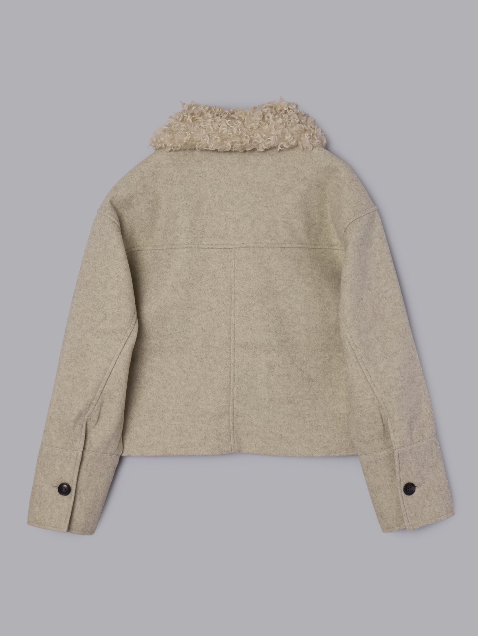 フェイクウールショートアウター