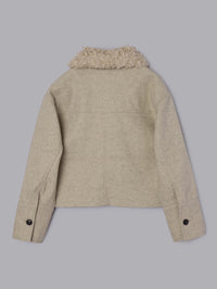 フェイクウールショートアウター