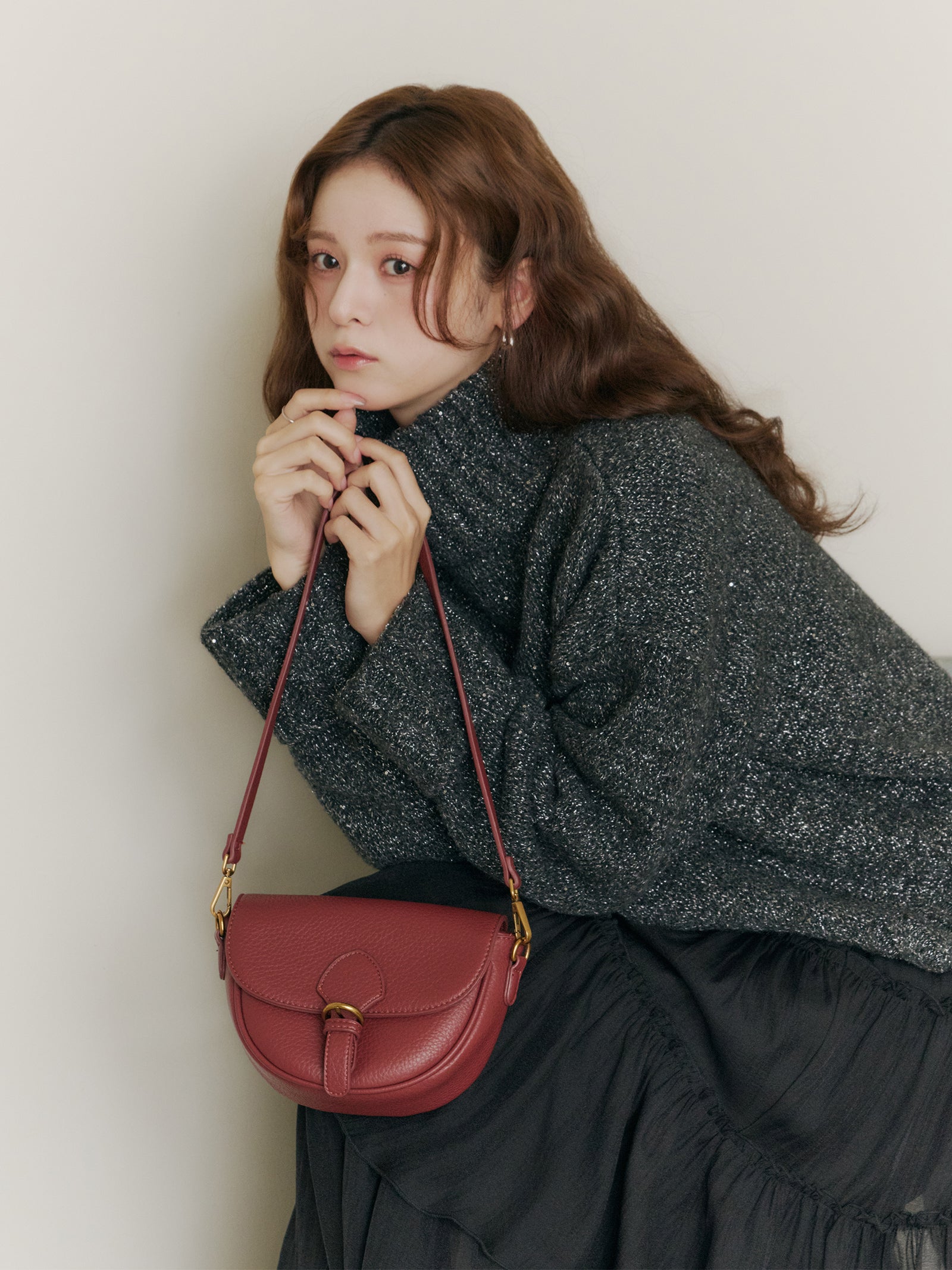 ラウンドフラップバッグ