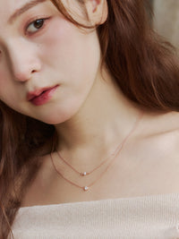 2連チェーンネックレス