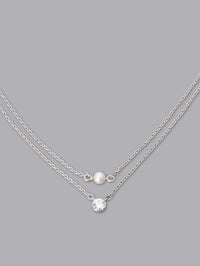 2連チェーンネックレス