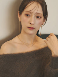 2連チェーンネックレスK10