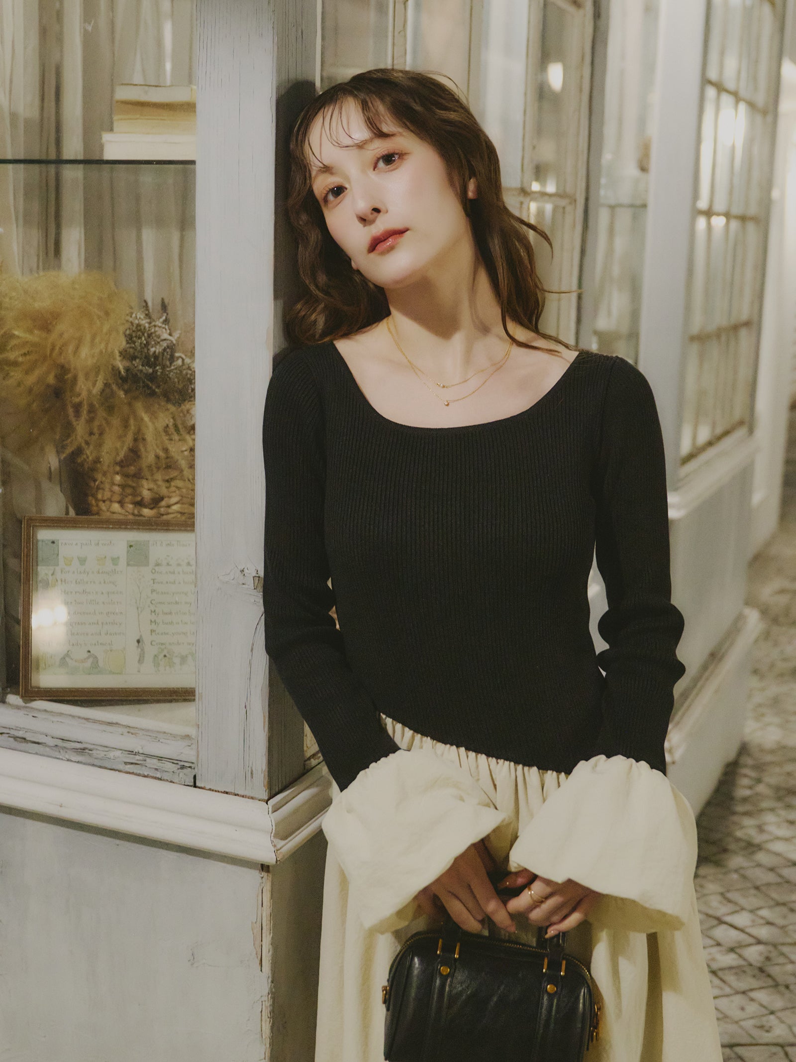 2連チェーンネックレスK10