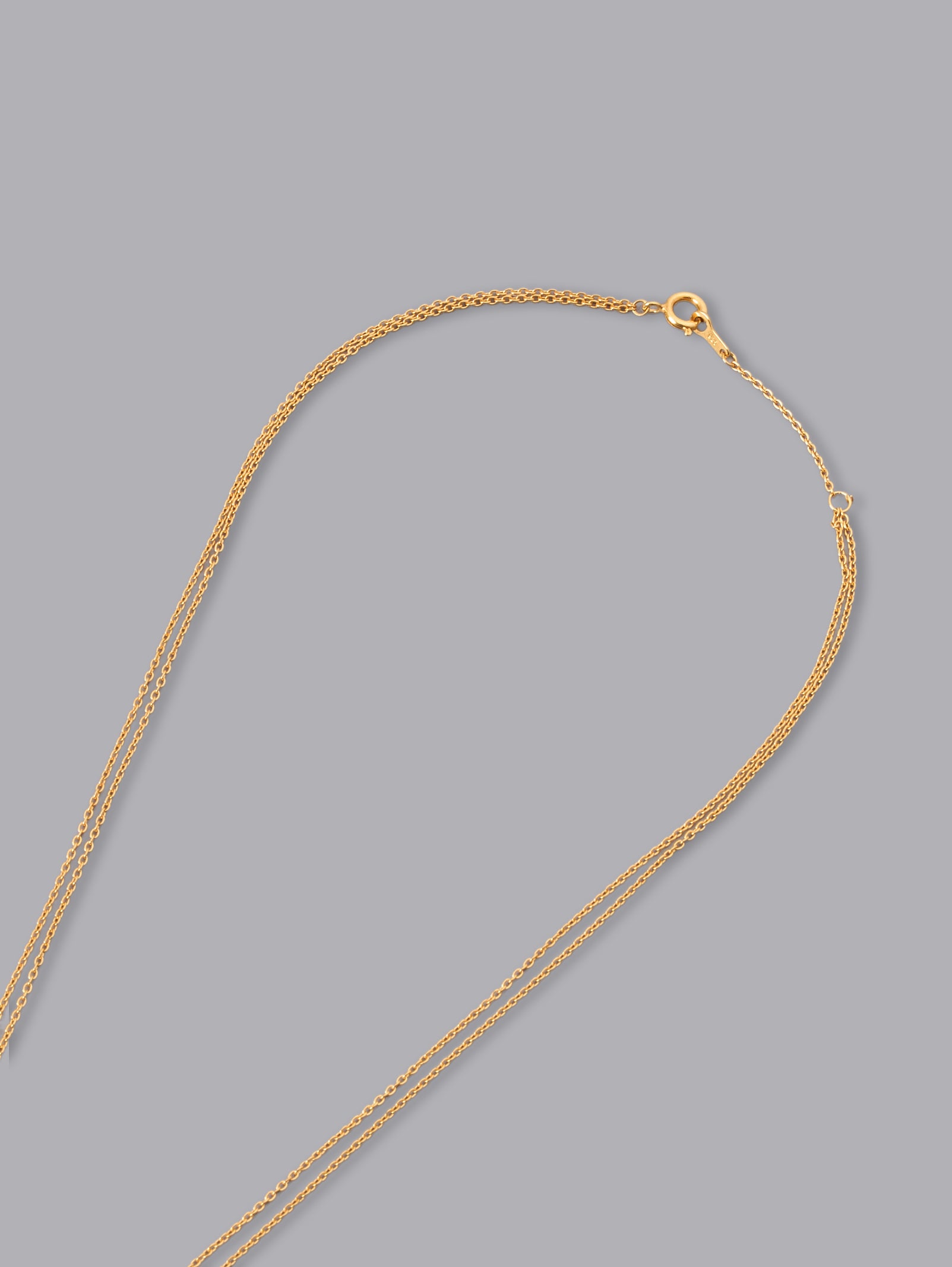 2連チェーンネックレスK10