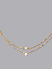 2連チェーンネックレスK10