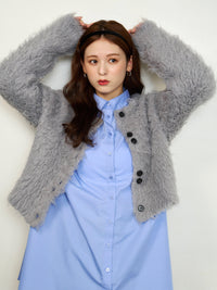 リボンスリーブチュニックシャツ