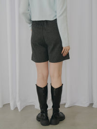 フェイクウールハーフパンツ