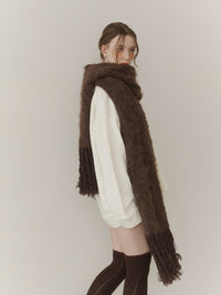 シャギーフリンジマフラー