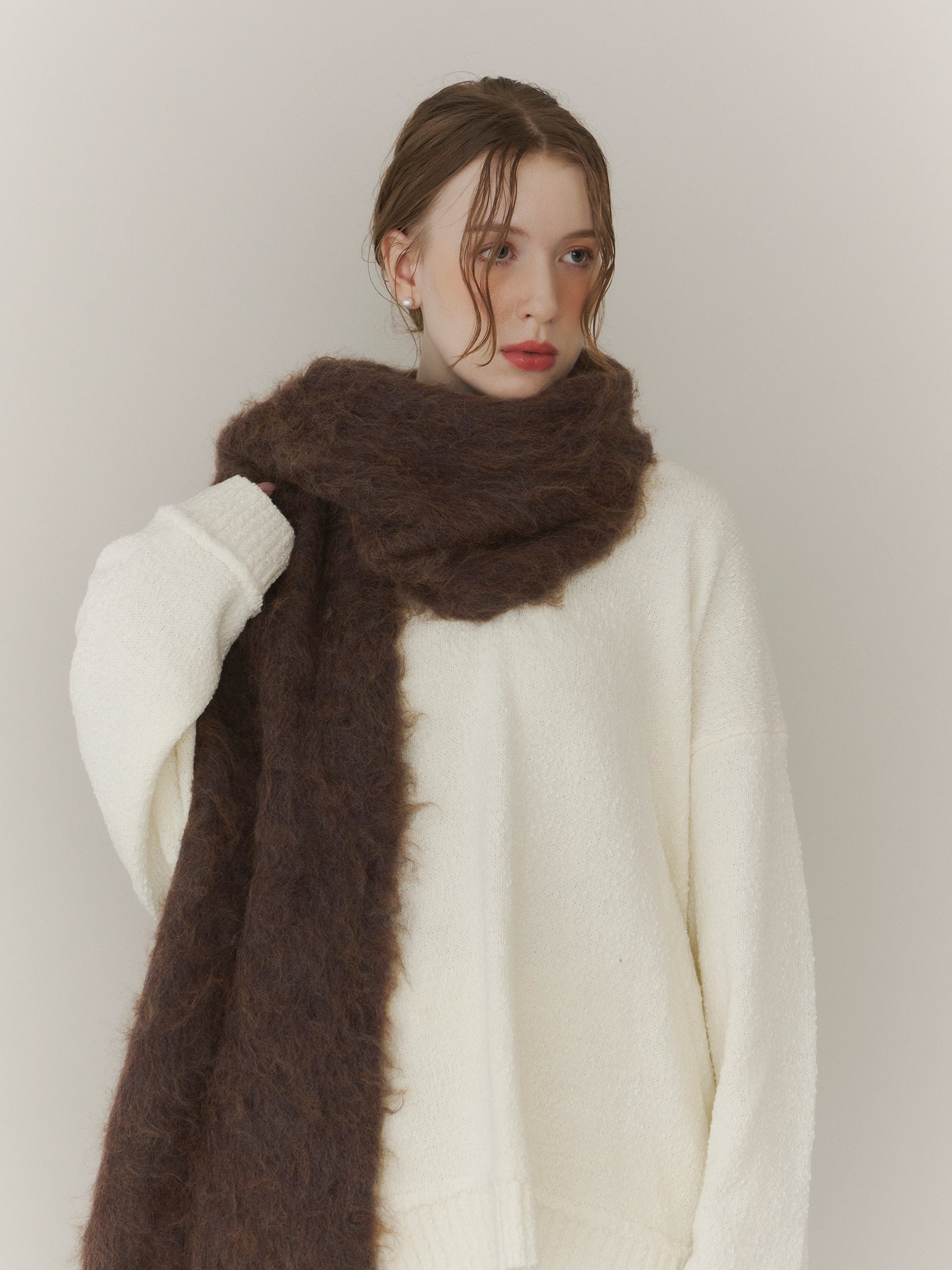 シャギーフリンジマフラー