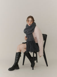 シャギーフリンジマフラー