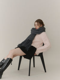 シャギーフリンジマフラー