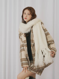 シャギーフリンジマフラー