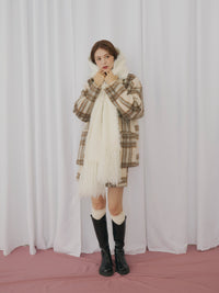 シャギーフリンジマフラー