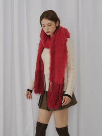 シャギーフリンジマフラー