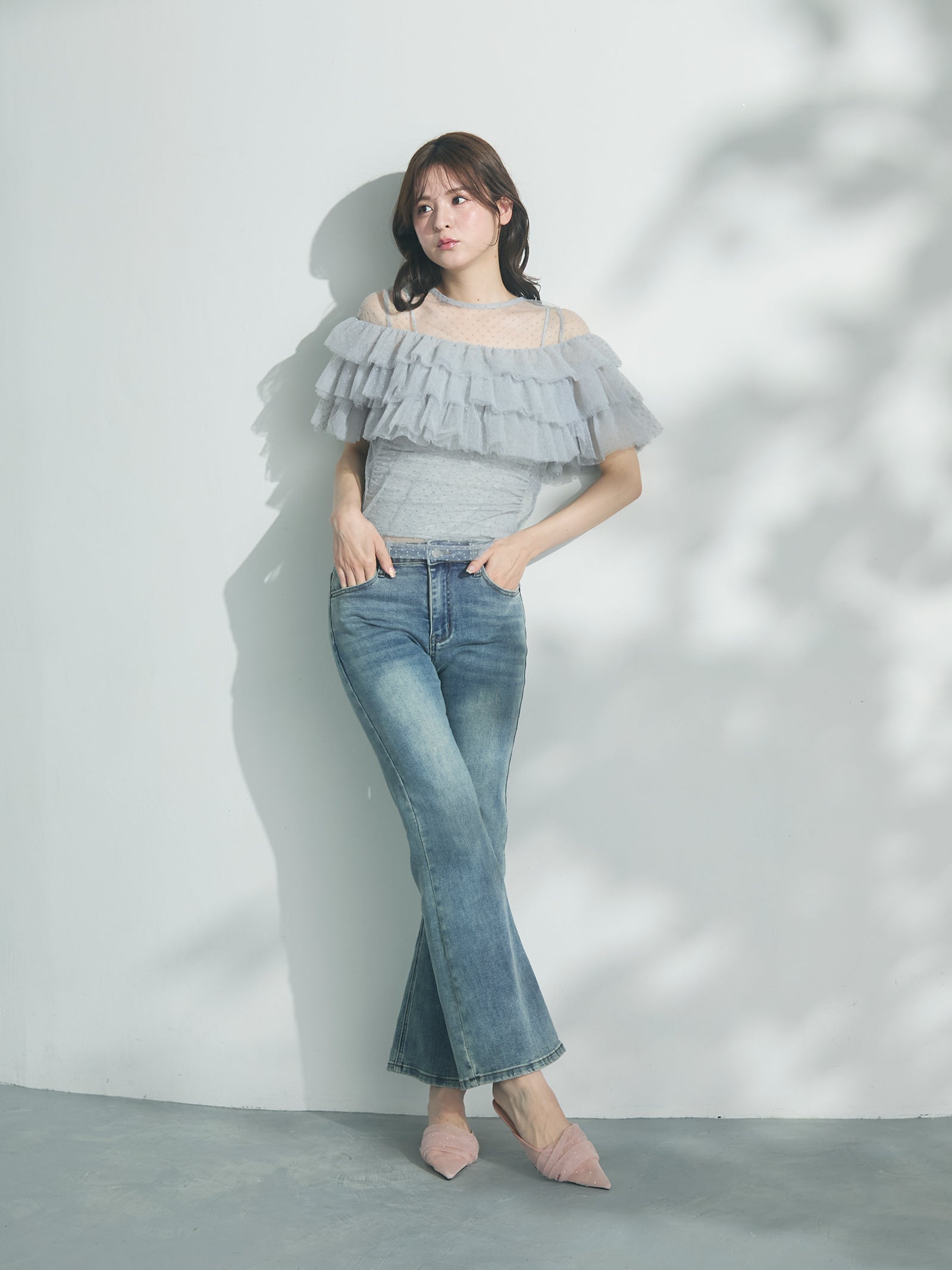 ohga ドットトップス ドットオーガンジートップス | Tops,トップス | | TREFLE＋1