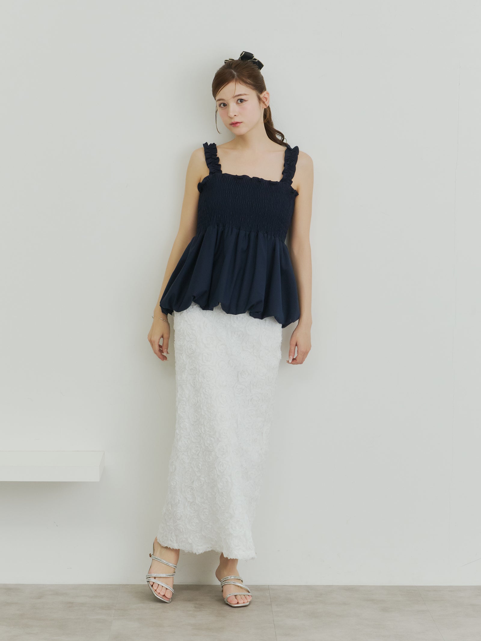 ペプラムバルーンビスチェ[セットアップ可能]