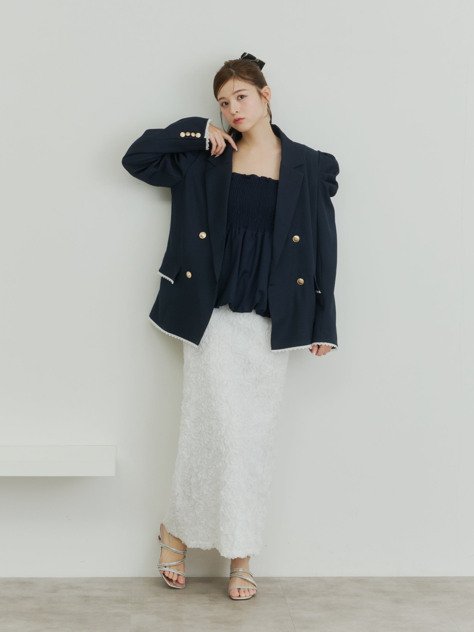 ペプラムバルーンビスチェ[セットアップ可能]