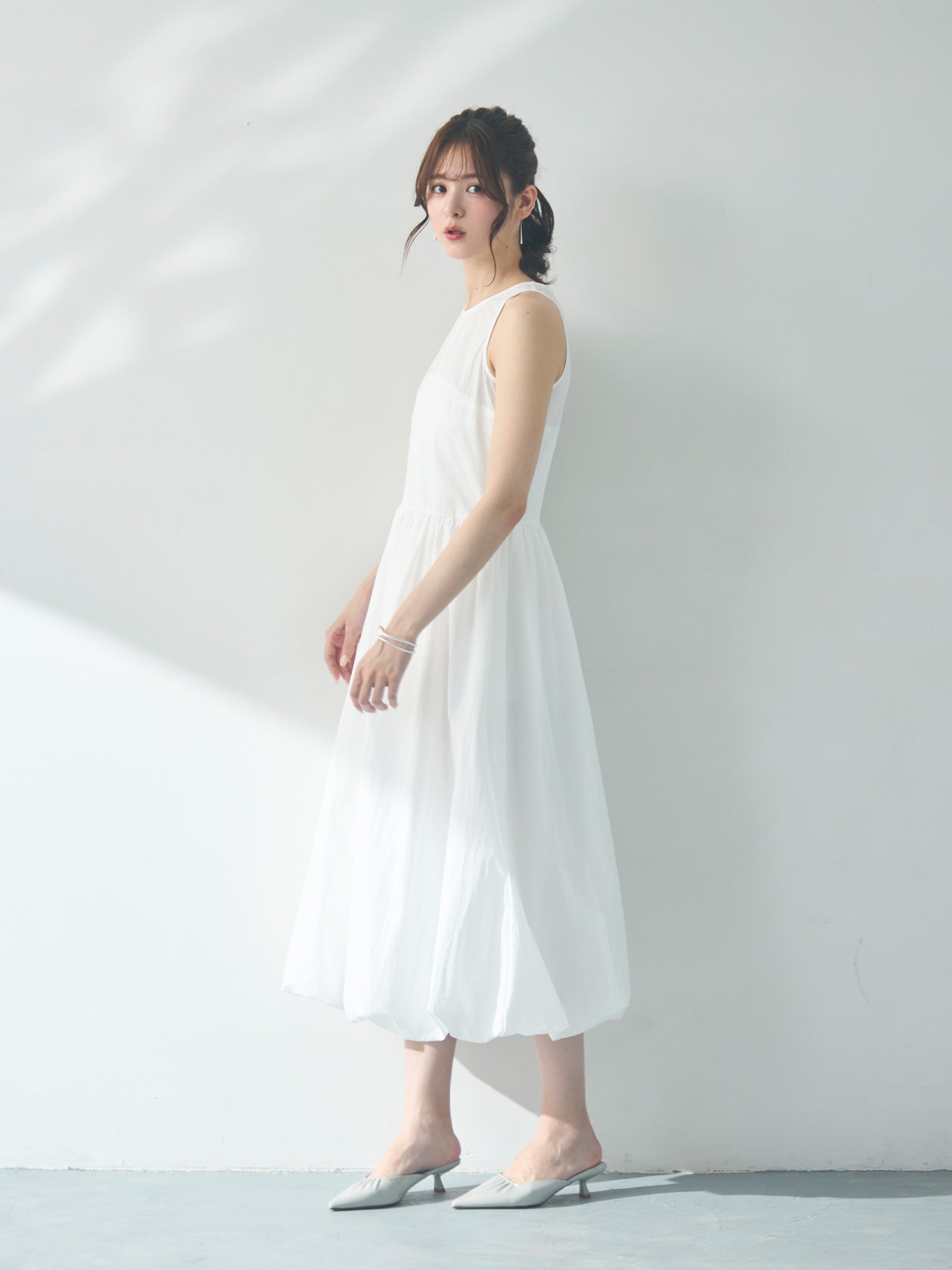 【新品】willfully バルーンロングワンピース バルーンスリーブロングワンピース 【品番:so1-206】 SMILE ORCHID