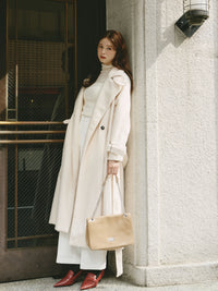 ピンタックハイウエストパンツ