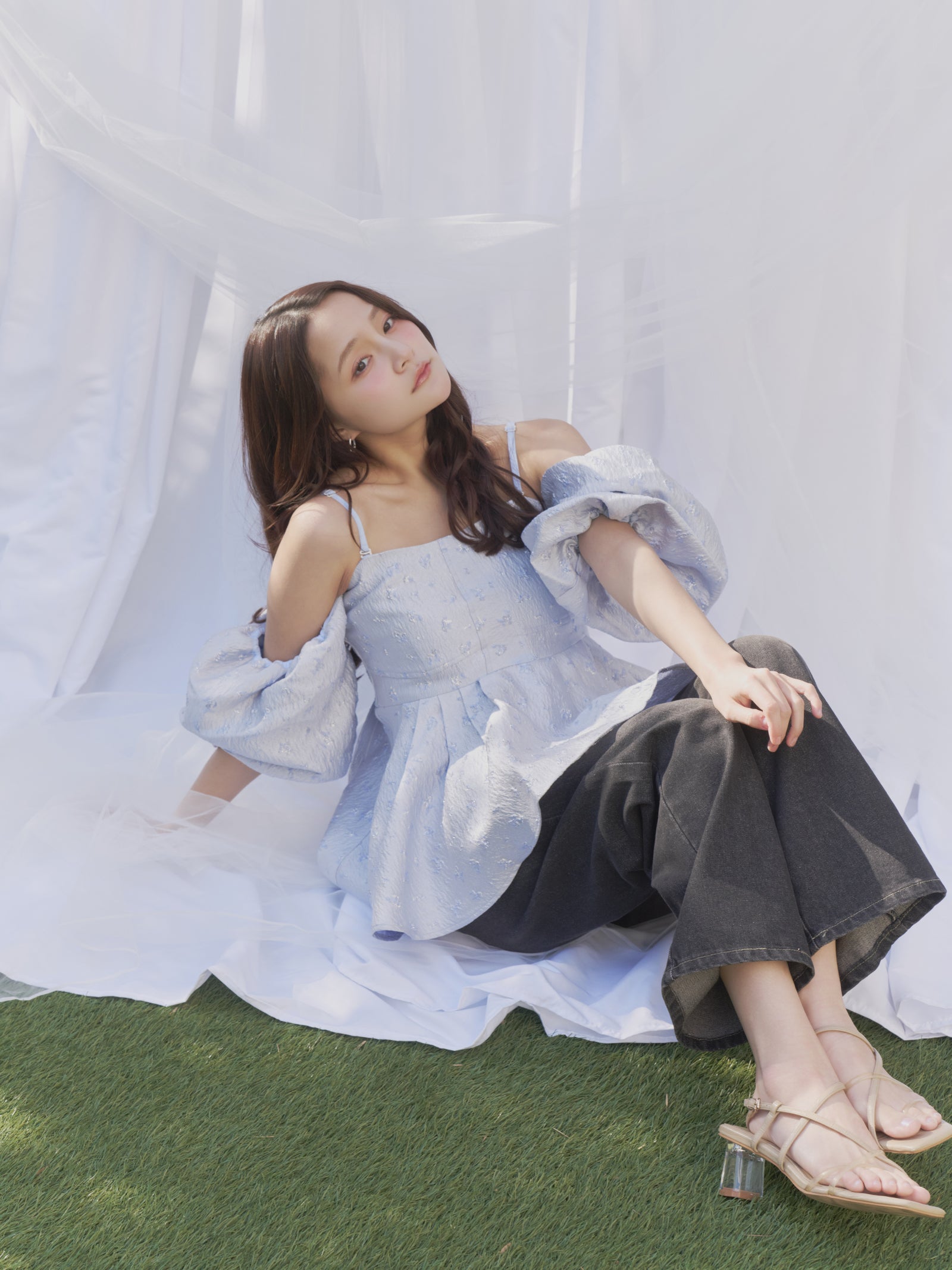 【予約】フラワージャガードペプラムビスチェ【発送予定日 4月上旬〜4月中旬】