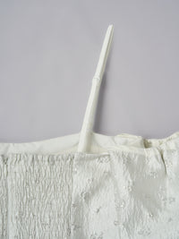 【予約】フラワージャガードペプラムビスチェ【発送予定日 4月上旬〜4月中旬】