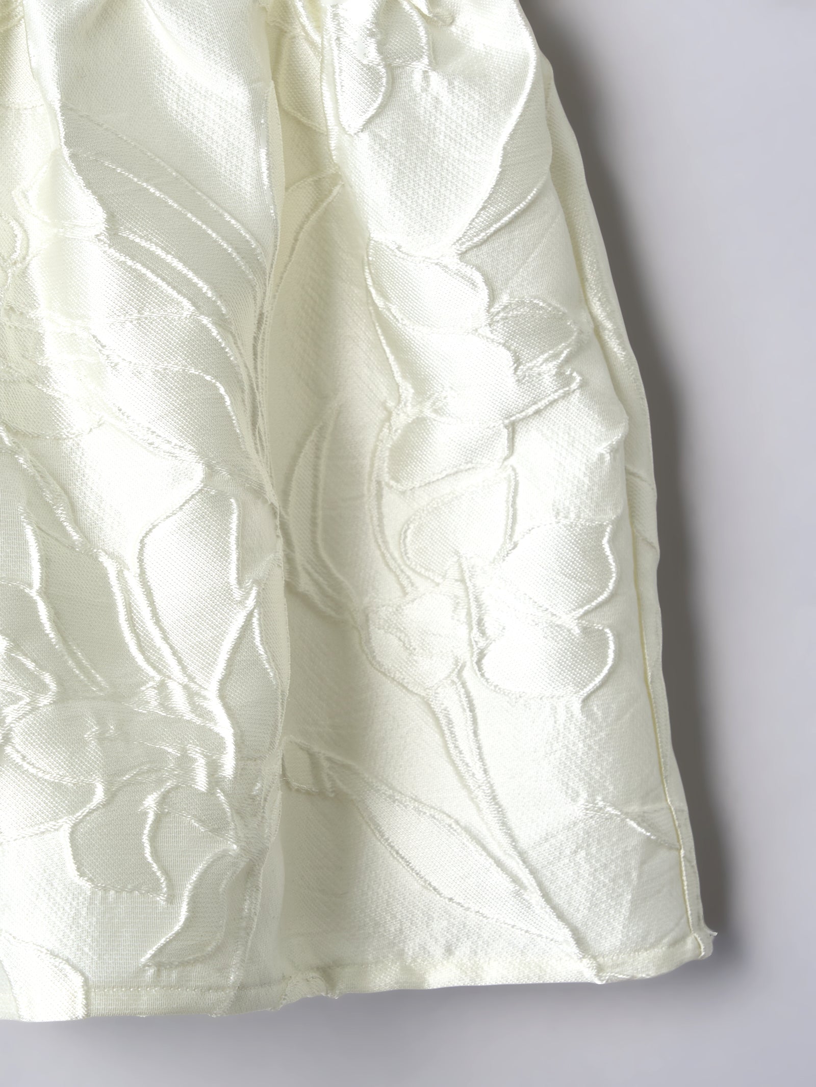 スクエアネックジャガードペプラムブラウス