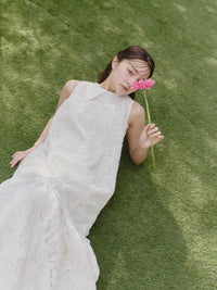 【予約】ビッグカラーレースバルーンワンピース【発送予定日 4月上旬〜4月中旬】