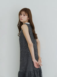 【予約】ビッグカラーレースバルーンワンピース【発送予定日 4月上旬〜4月中旬】