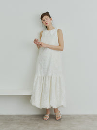 【予約】ビッグカラーレースバルーンワンピース【発送予定日 4月上旬〜4月中旬】