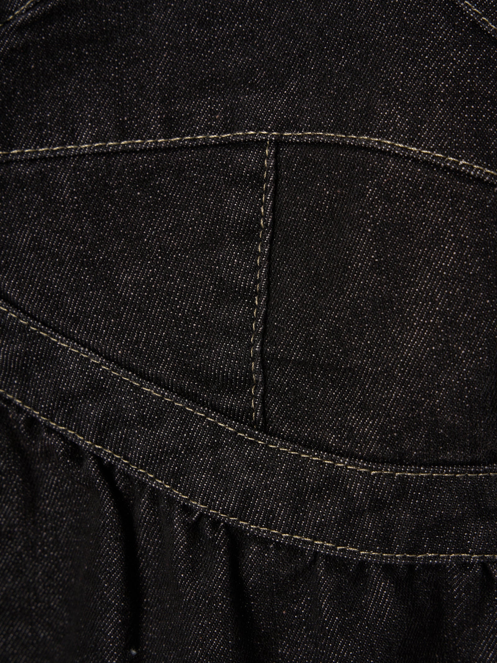 デニムペプラムビスチェ