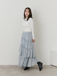 アシンメトリードレープトップス