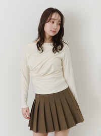 アシンメトリードレープトップス