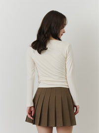 アシンメトリードレープトップス