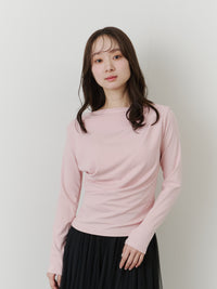 アシンメトリードレープトップス