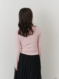 アシンメトリードレープトップス