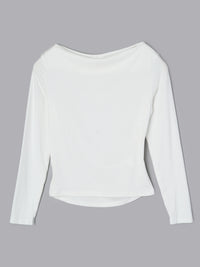 アシンメトリードレープトップス