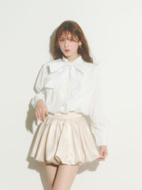 ビッグリボンシャツブラウス