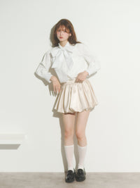 ビッグリボンシャツブラウス